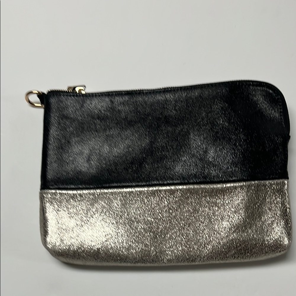 Street Level Black and Silver Women's Clutch